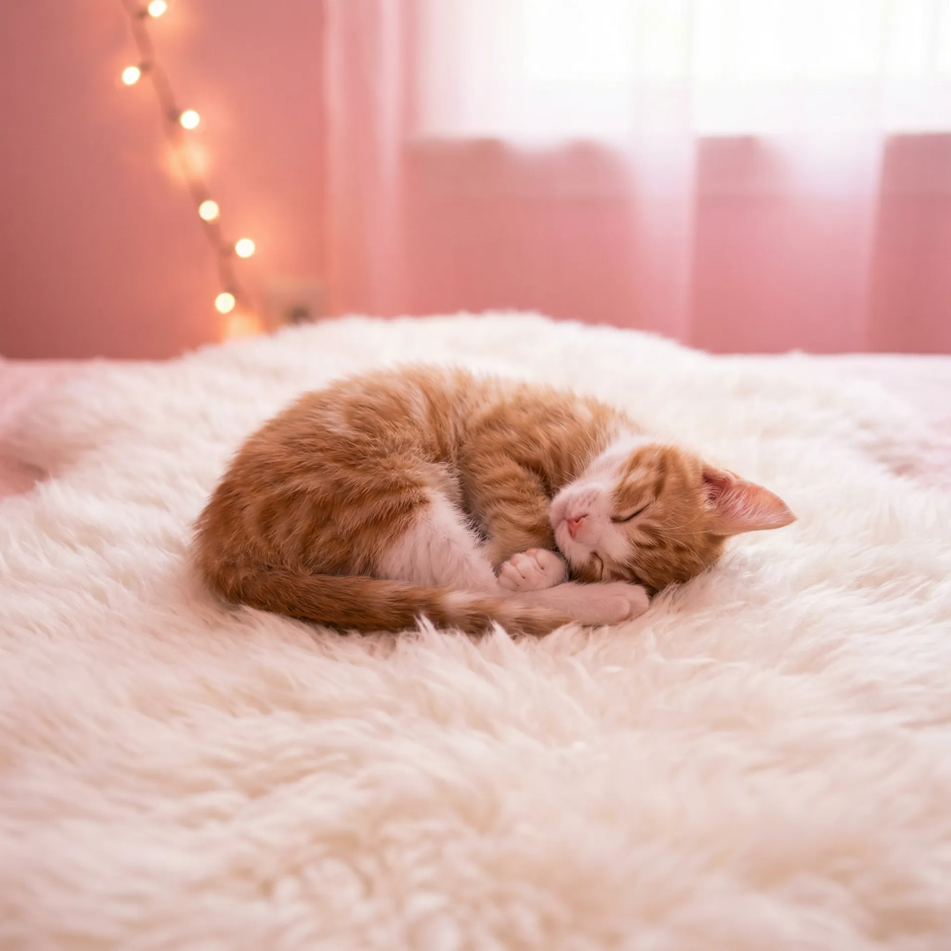 小猫蜷成一团入睡 - 我爱你这是最好的安排 电视剧